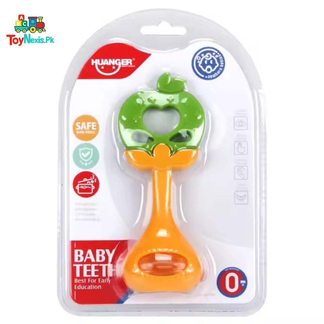 Huanger Baby Teether & Rattle | Apple Design | Age 0M+