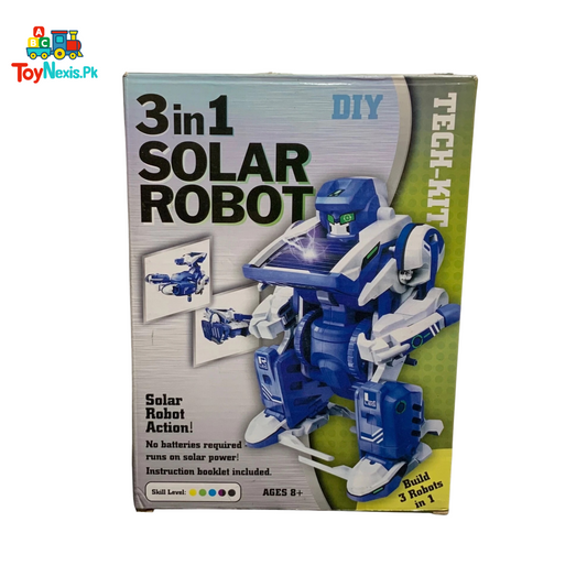 3-in-1 Solar Robot DIY Educational Tech Kit for Kids – Build, Learn & Play