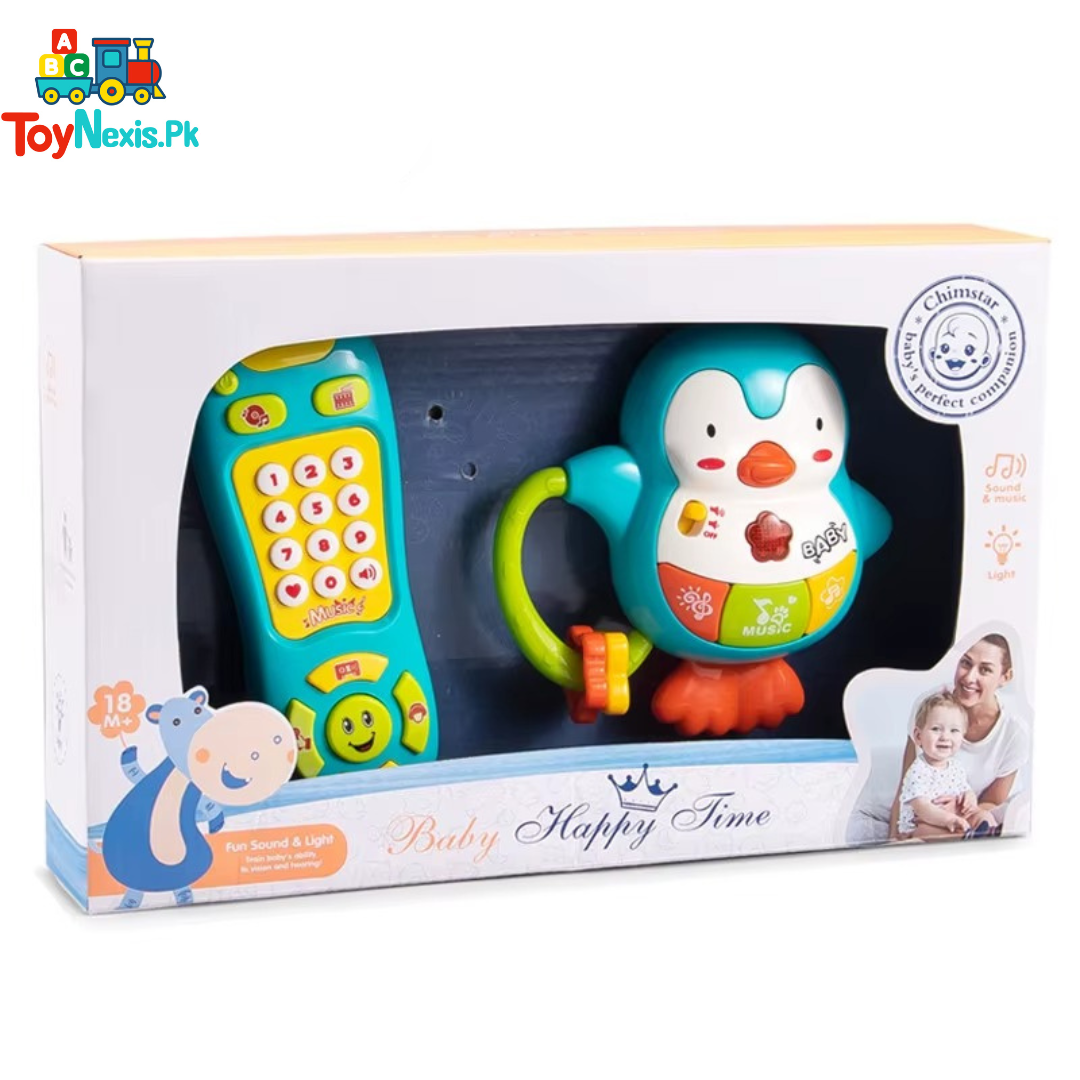 Baby Musical Penguin & Phone Set – Light & Sound Toy | Age 18M+