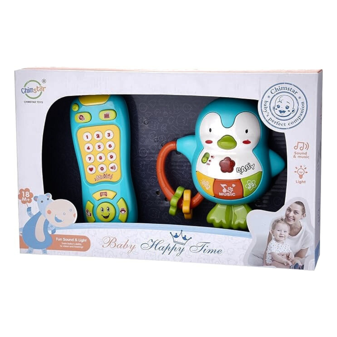 Baby Musical Penguin & Phone Set – Light & Sound Toy | Age 18M+