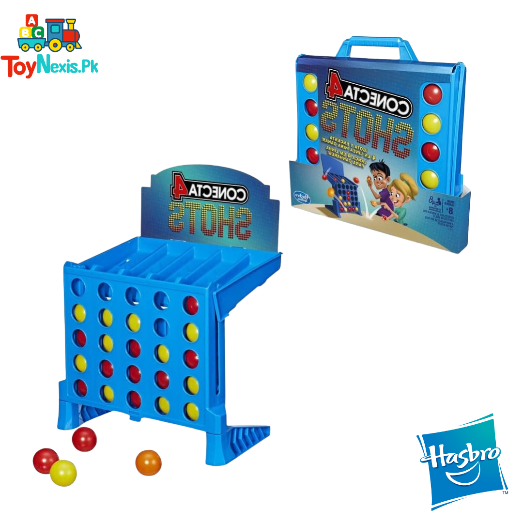 Connect 4 Shots Game – Original Hasbro Action-Packed 2-Player Challenge (Age 8+)