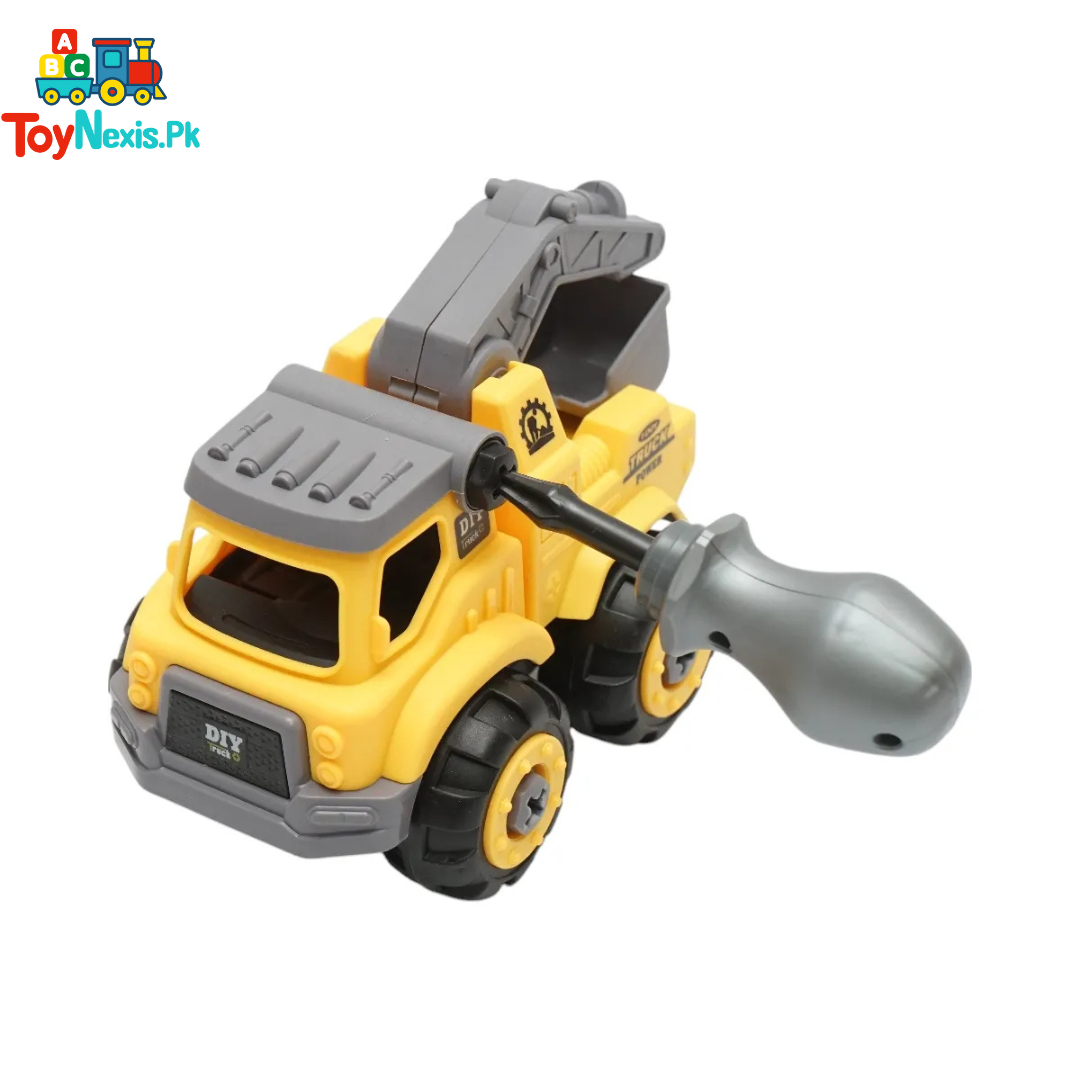 Backhoe Loader Truck| DIY Assembly | Educational Heavy Construction Loader Assembly Toy for Kids