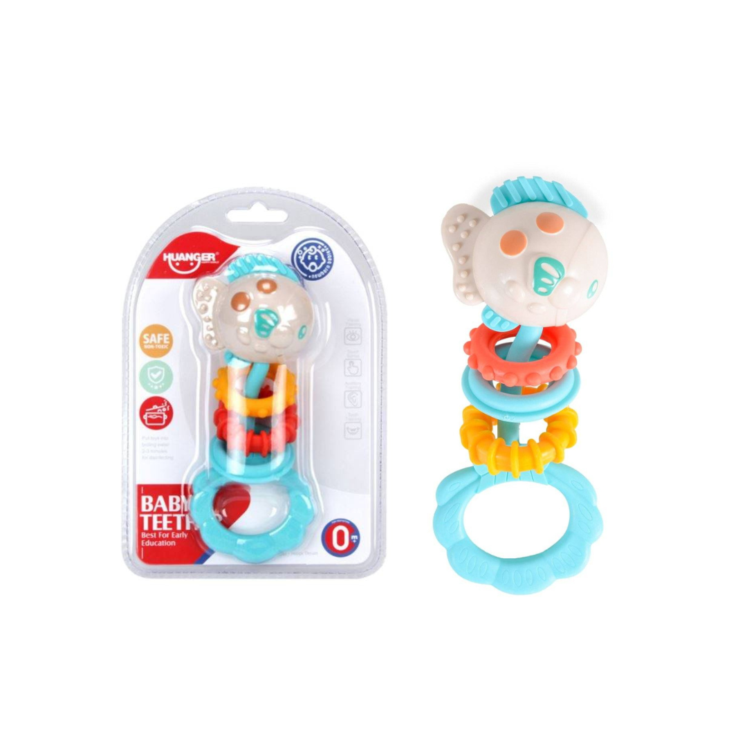 Huanger Baby Teether & Rattle | Fish Design | Age 0M+