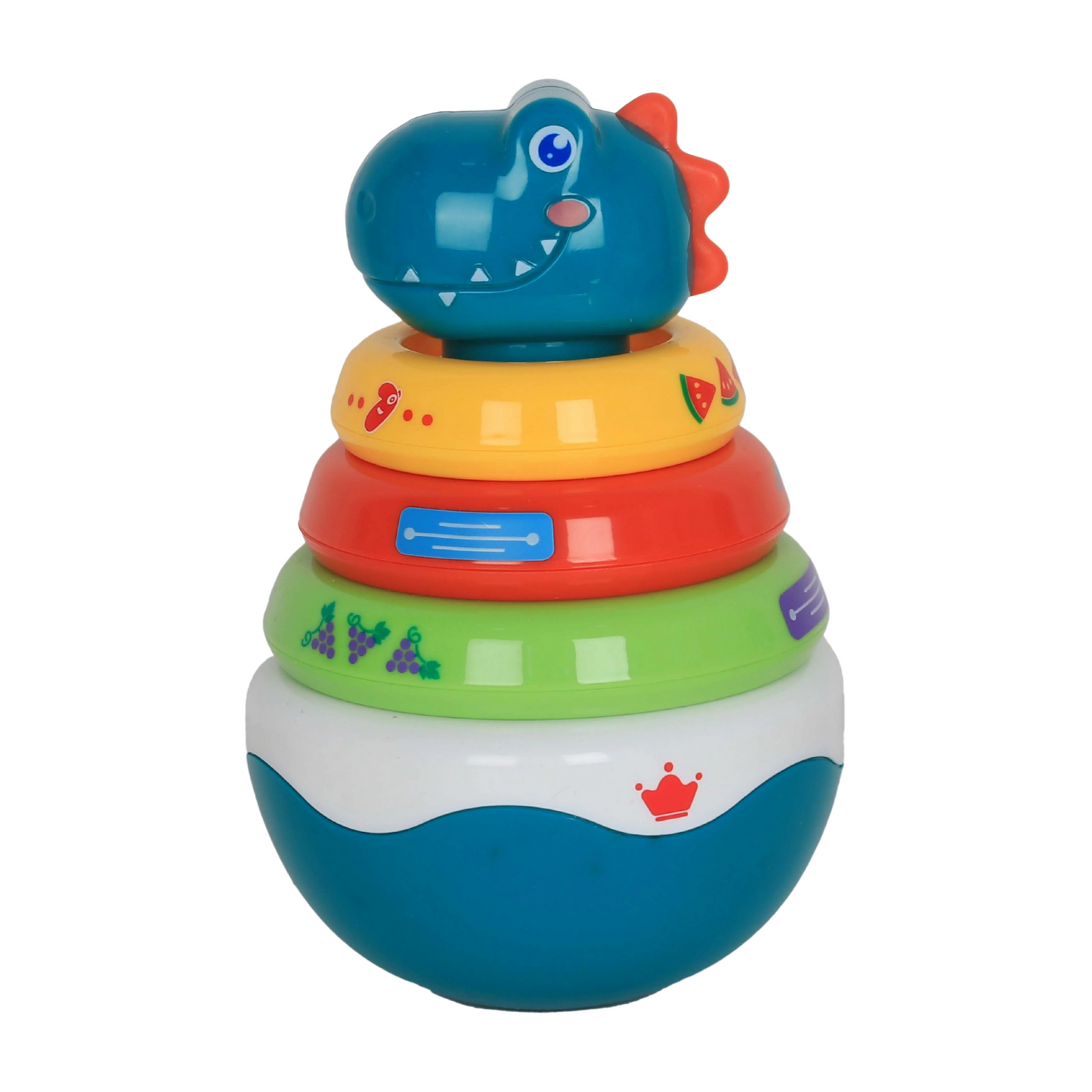 Huanger Stacking Roly-Poly Dinosaur – Early Learning Educational Toy for Babies (6 Months+)