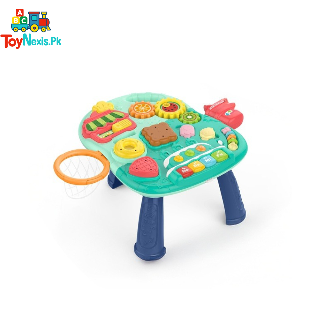 Huanger 2-in-1 Baby Walker & Activity Table – Learning & Play Station for Kids 12+ Months