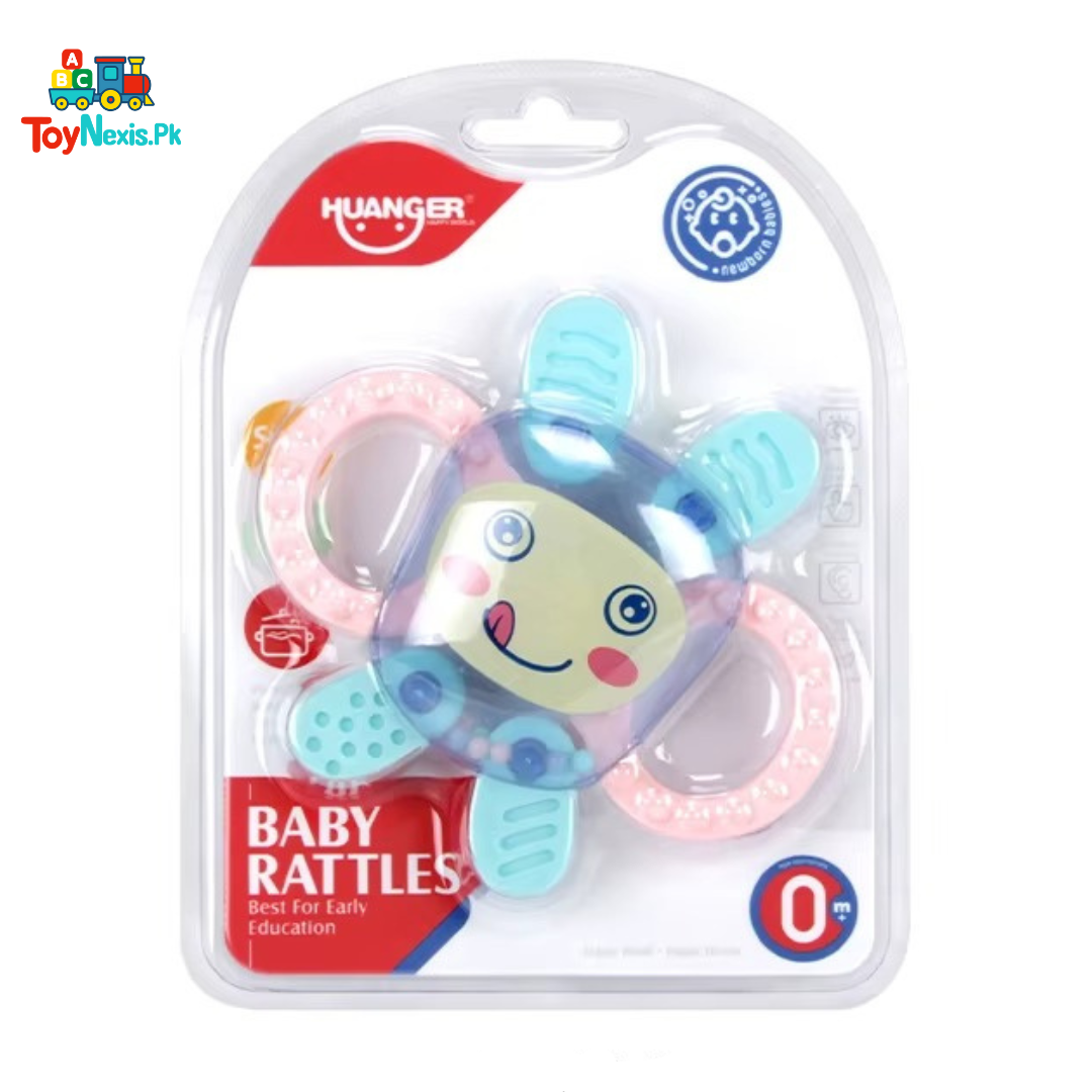 Huanger Baby Rattle | Smiley Face Design | 0M+