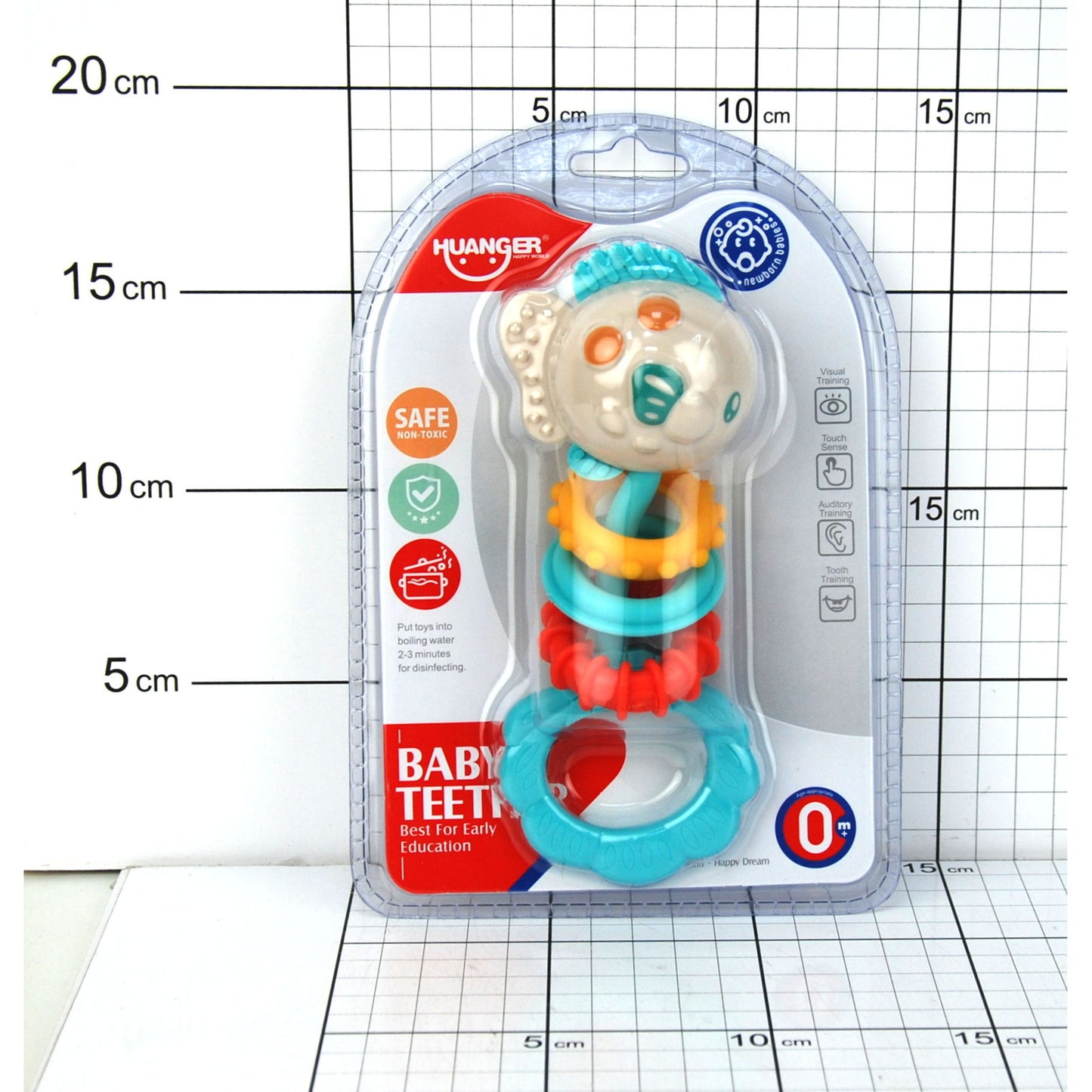 Huanger Baby Teether & Rattle | Fish Design | Age 0M+