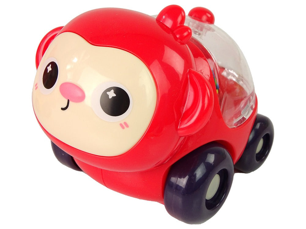 Huanger Bouncing Animal Car Set | Colorful Push & Go Animal Vehicles | 4 Pieces