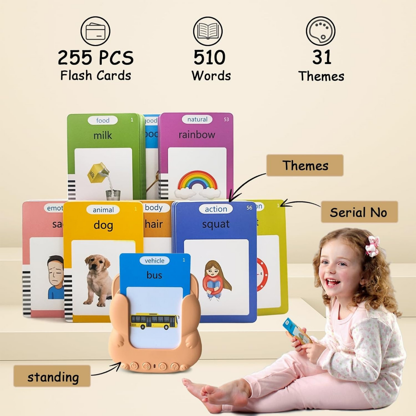 Interactive Talking Flash Cards | Early Learning Toy for Kids