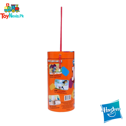 Classic Jenga Wooden Block Game – Original Hasbro Edition (Portable Tube Pack)