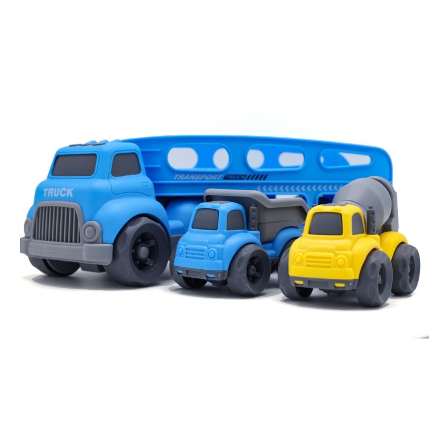Kinetic Double-Decker Transport Truck with Mini Construction Vehicles | Geng Feng