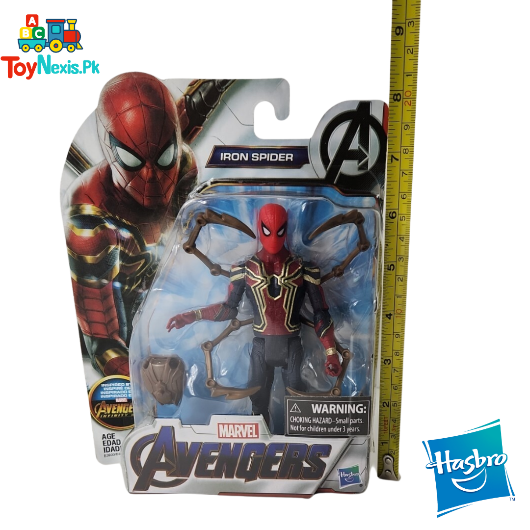 Marvel Avengers Iron Spider Action Figure – Hasbro Original | Infinity War Inspired Spider-Man Toy for Kids (Age 4+)