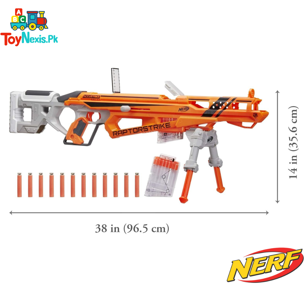 NERF N-Strike Elite AccuStrike Series RaptorStrike Precision Set – Official Hasbro Blaster for Ultimate Accuracy (Age 8+)