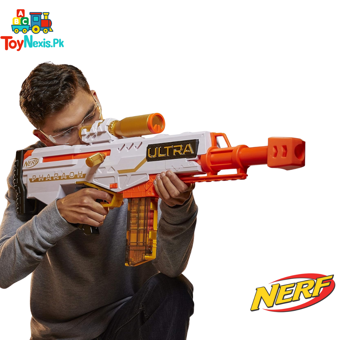 NERF Ultra Pharaoh Blaster – Original Hasbro | Long-Range Elite Blaster with Scope & Clip | Ages 8+