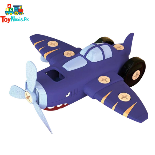 Propeller Aircraft DIY Assembly – Educational Toy for Kids