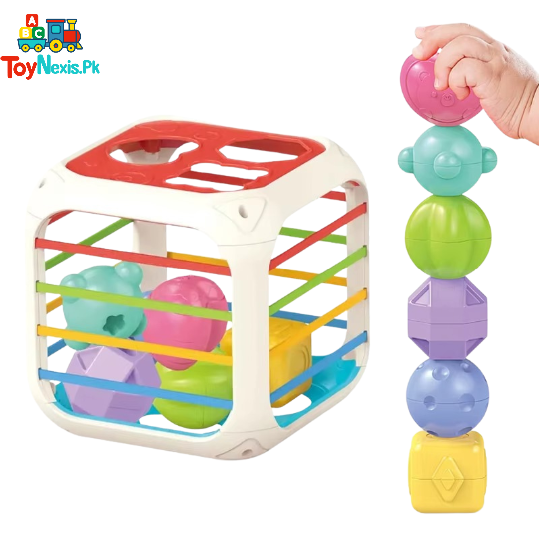 Shape Sorting Box | 2-in-1 Baby Activity Toy | Educational Learning Toy for Kids | 9+ Months
