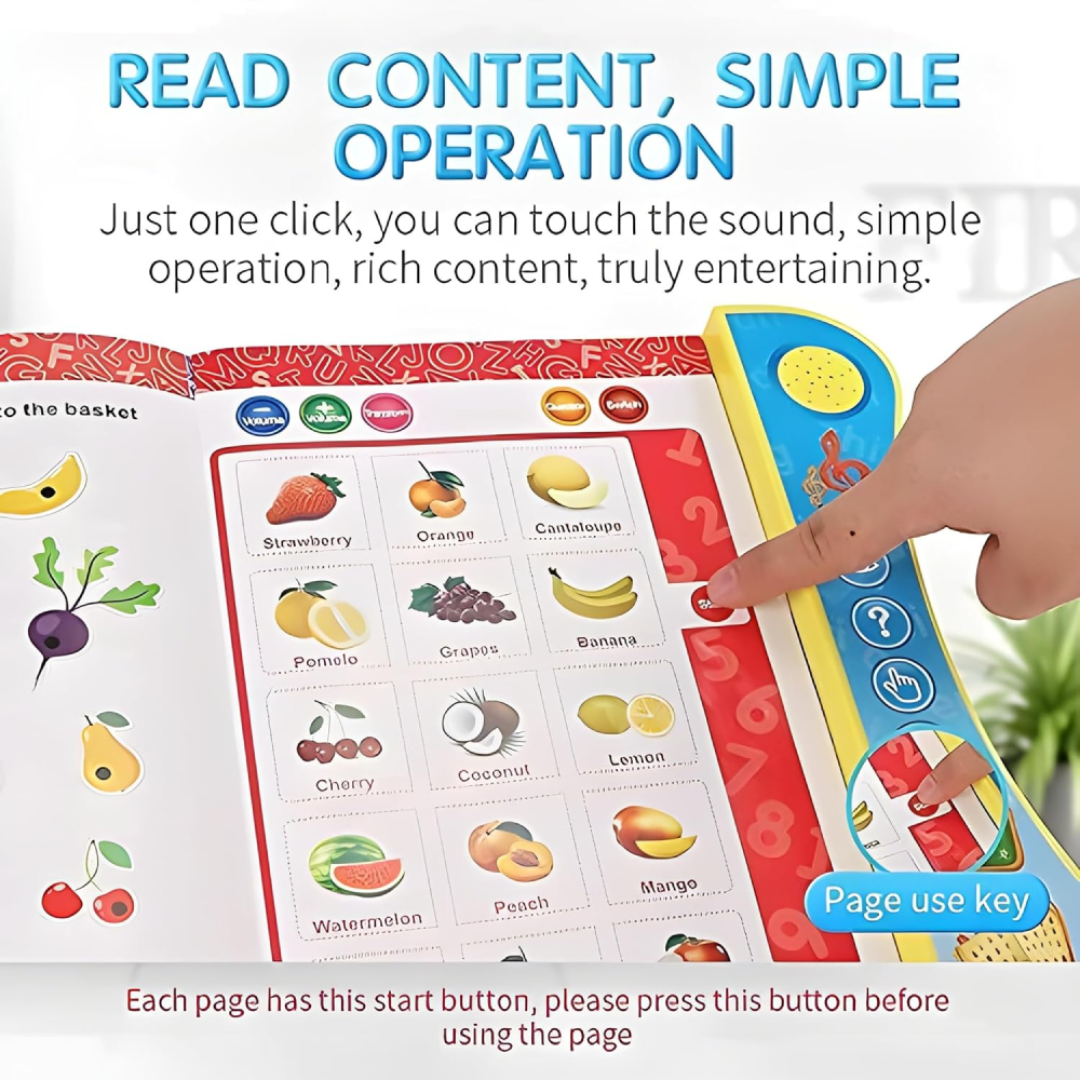 Study Book Intelligence Learning | Interactive Educational Sound Book for Kids
