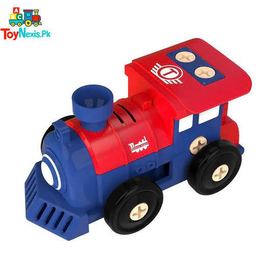 Train Engine DIY Assembly Steam Locomotive – Educational Toy for Kids