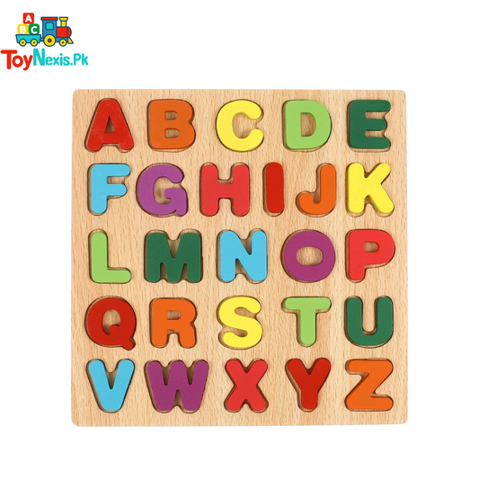 Wooden Alphabet Puzzle Board – ABC Learning Toy for Kids