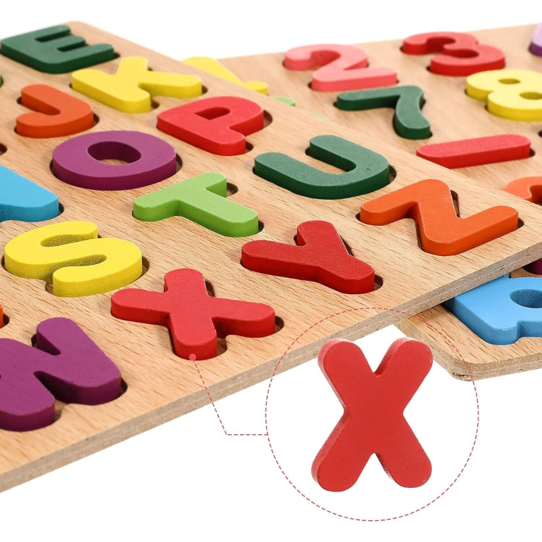 Wooden Alphabet Puzzle Board | ABC Learning Toy for Kids