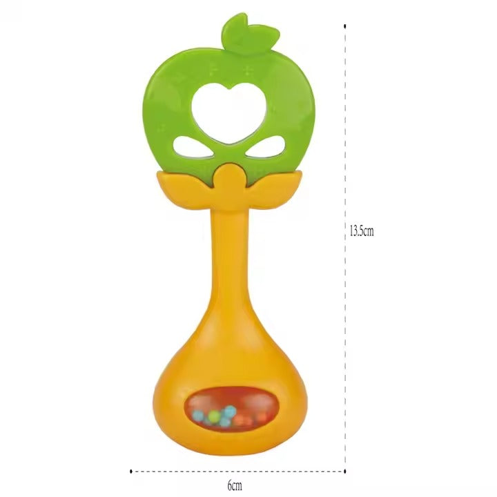 Huanger Baby Teether & Rattle | Apple Design | Age 0M+
