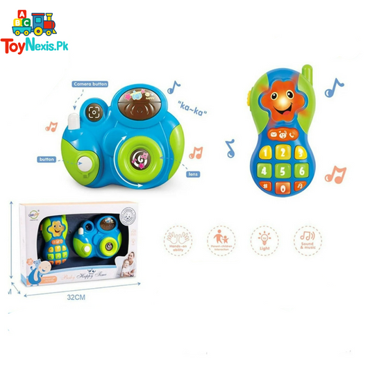 Musical Baby Camera & Phone Set | Light & Sound Learning Toy | Age 18M+