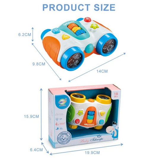 ChimStar Discover & Learn Musical Binoculars Toy |Age 18M+