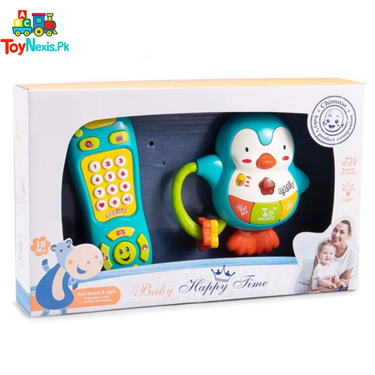 Baby Musical Penguin & Phone Set – Light & Sound Toy | Age 18M+