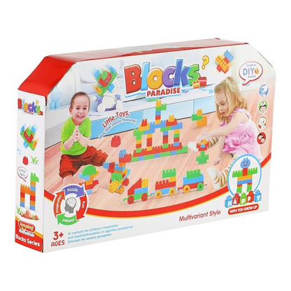Blocks Paradise DIY Building Blocks Set – 140 Pieces