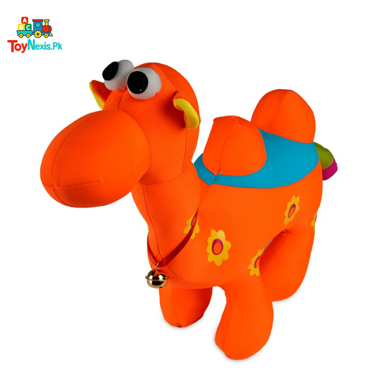 Colorful Soft Plush Camel Toy with Bell – Cuddly & Fun Desert Buddy for Kids