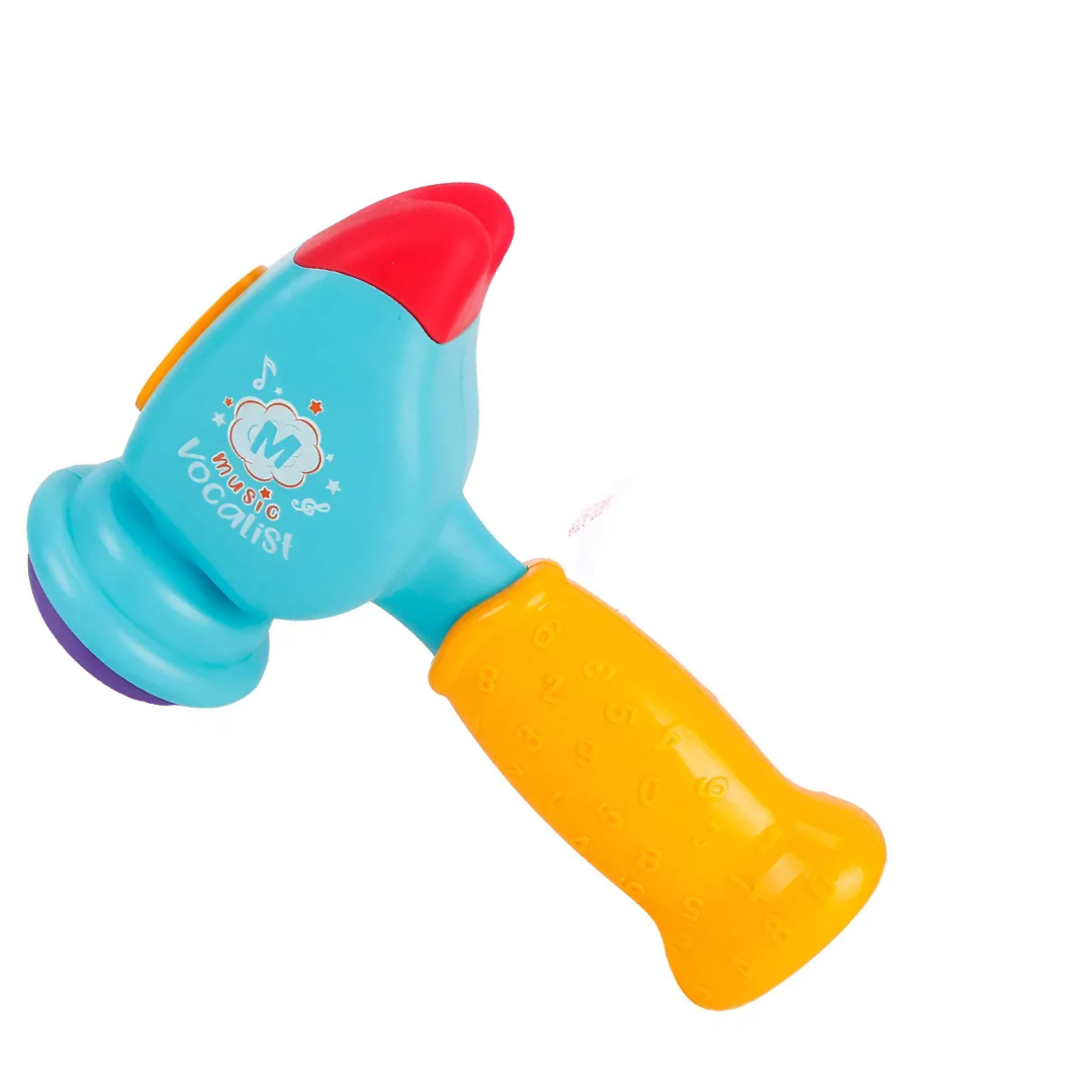 JIALEGU TOYS Colorful Musical Hammer Toy for Babies – Music Vocalist Interactive Sound Toy