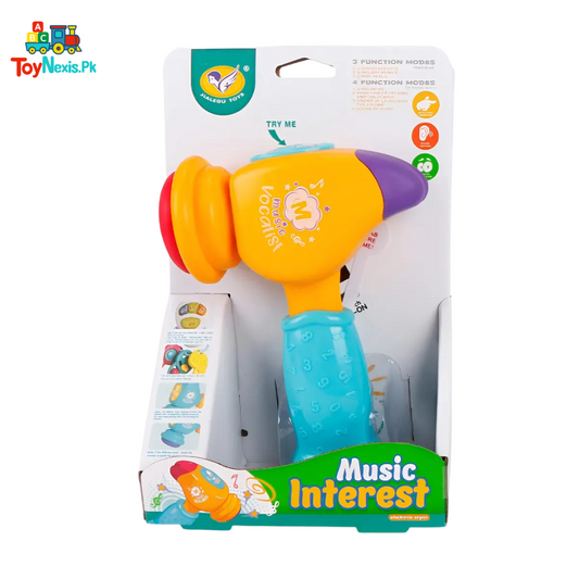 JIALEGU TOYS Colorful Musical Hammer Toy for Babies – Music Vocalist Interactive Sound Toy