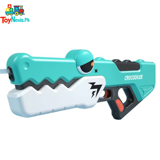 Crocodile Electric Water Gun – Rechargeable High-Pressure Water Blaster for Kids & Adults