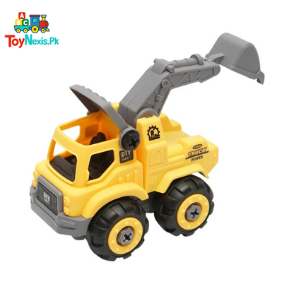 Backhoe Loader Truck| DIY Assembly | Educational Heavy Construction Loader Assembly Toy for Kids