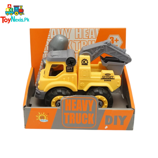 Backhoe Loader Truck| DIY Assembly | Educational Heavy Construction Loader Assembly Toy for Kids