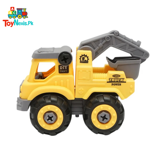 Backhoe Loader Truck| DIY Assembly | Educational Heavy Construction Loader Assembly Toy for Kids