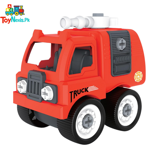 Fire Truck | DIY Assembly | Educational Rescue Vehicle Assembly Toy for Kids