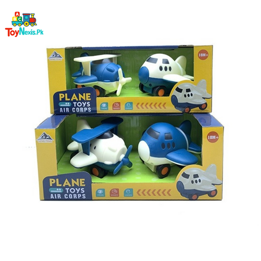 Geng Feng Plane Toys Air Corps – 2-Piece Push & Go Airplane Set for Toddlers | Age 18M+