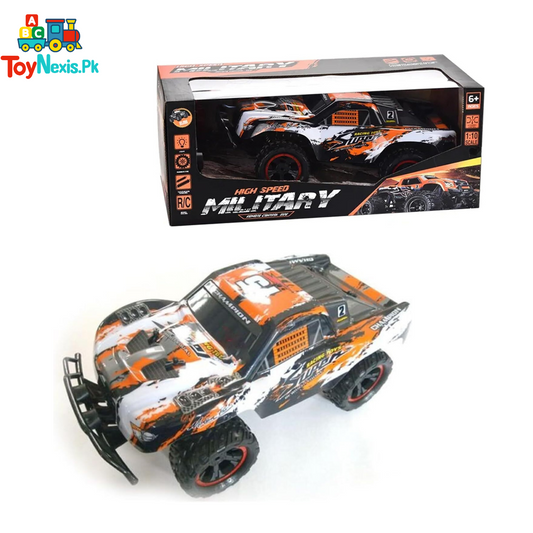 High Speed Military RC Car | 25Km/h  |  1:10 Scale Remote Control Off-Road Truck | Racing Toy for Kids | 5+ Years