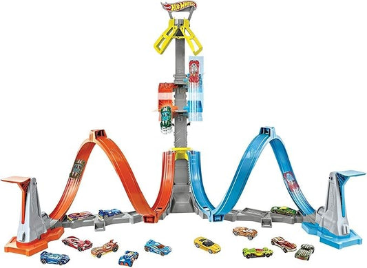 Original Hot Wheels Loop & Launch Track Set | Action-Packed Stunt Challenge | Age 5-10Y