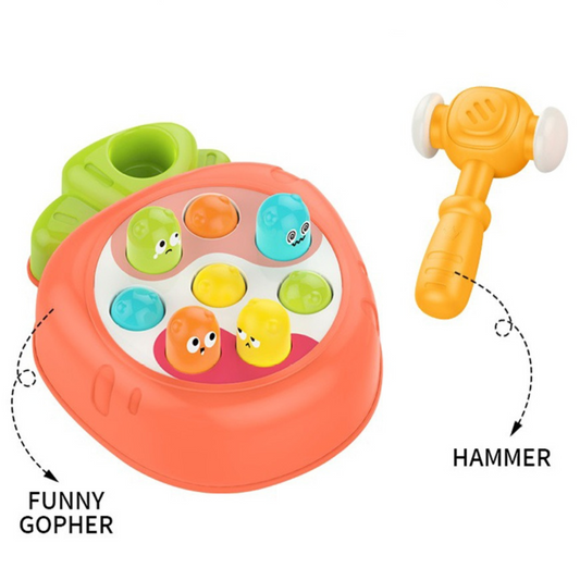 Huanger Whac-A-Mole Hammer Game Toy for Kids | Interactive Educational Learning Toy for Toddlers | Age 18M+