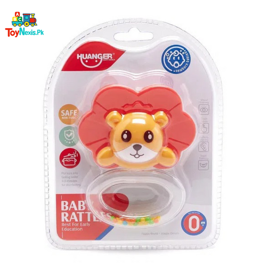 Huanger Baby Rattle – Lion Face Design | Age 0M+