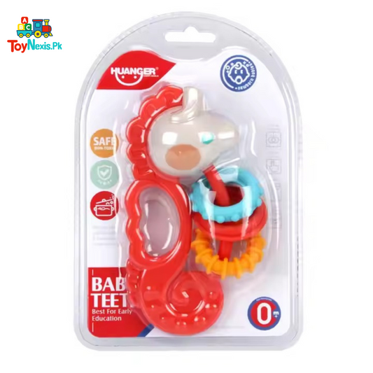 Huanger Baby Teether & Rattle | Seahorse Design | Age 0M+