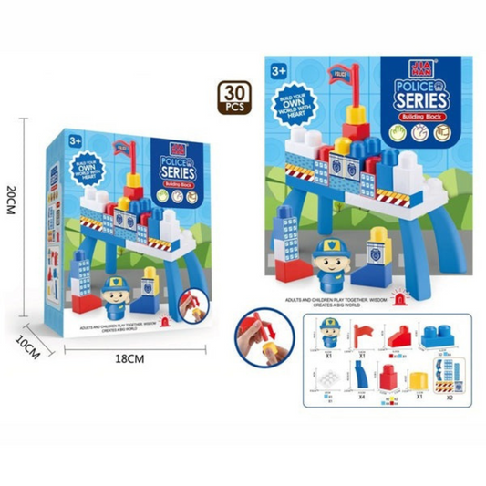 Jia Han Police Series Building Blocks Set – Creative Construction Toy