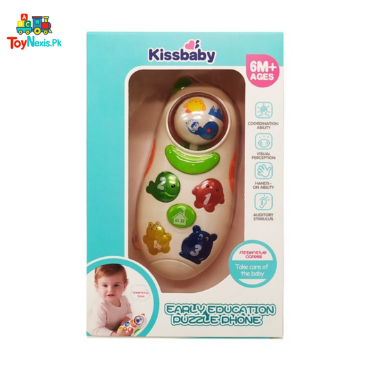 Kissbaby Musical Remote Control Toy for Babies – Early Learning Sound & Light Toy