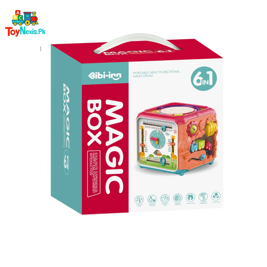 Ibi-Irn Magic Box 6-in-1 Multifunctional Activity Cube for Toddlers