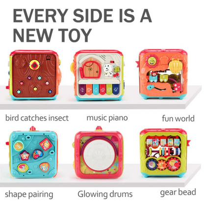Ibi-Irn Magic Box 6-in-1 Multifunctional Activity Cube for Toddlers