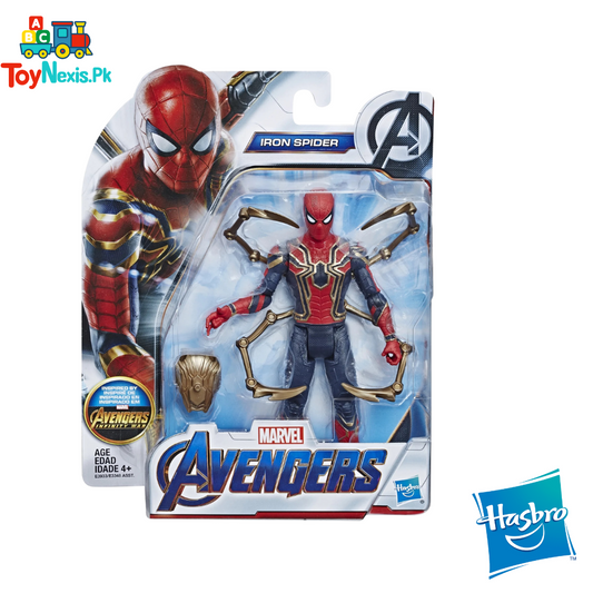 Marvel Avengers Iron Spider Action Figure – Hasbro Original | Infinity War Inspired Spider-Man Toy for Kids (Age 4+)