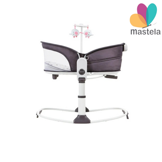 Mastela 6-in-1 Deluxe Multi-Functional Baby Bassinet & Rocker – Newborn to Toddler Sleeping and Playtime Solution