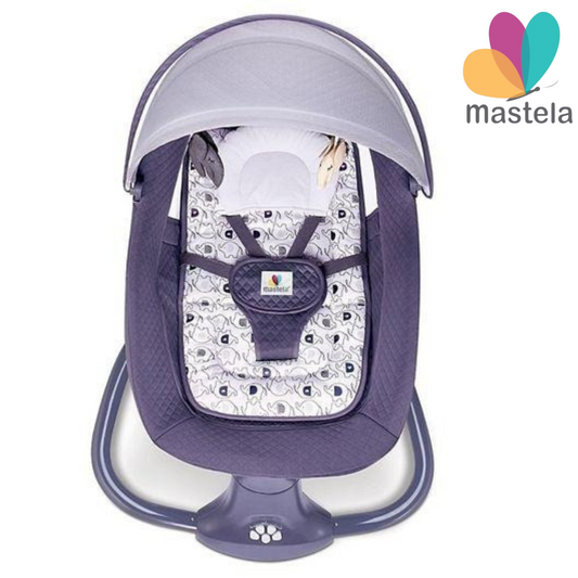 Mastela 3-in-1 Deluxe Multi-Functional Bassinet – Infant Rocker, Sleeper & Seat with Canopy & Vibration